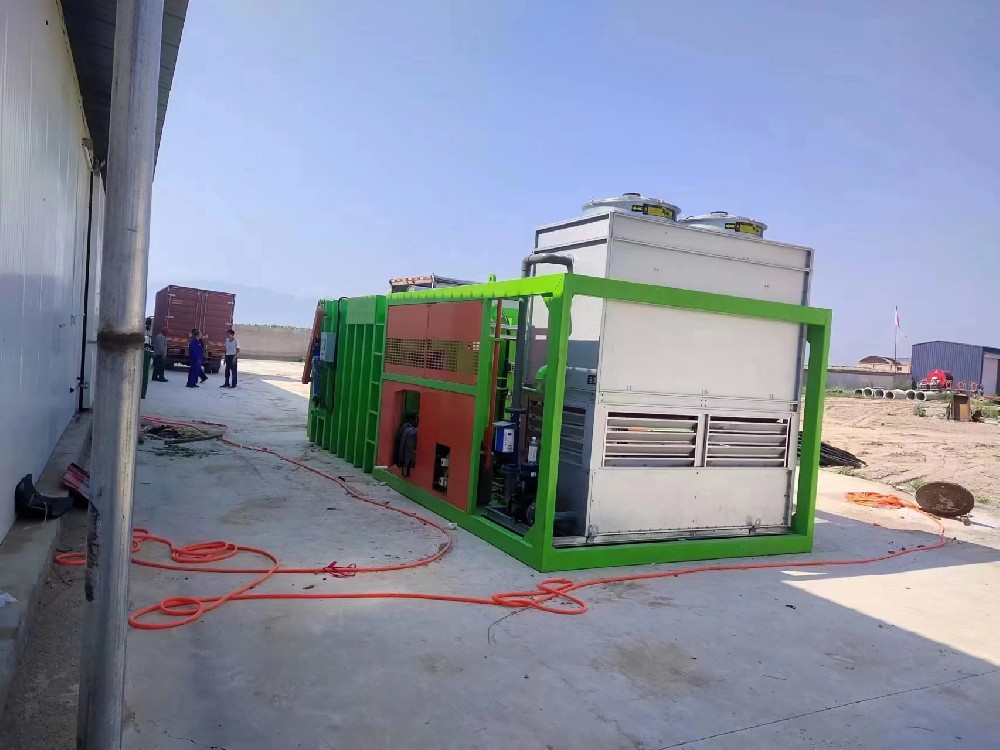 Two sets of four-card processing capacity, tailor-made, high-end fruit and vegetable vacuum precooling machine, continue to be sent to Shandong vegetable base.