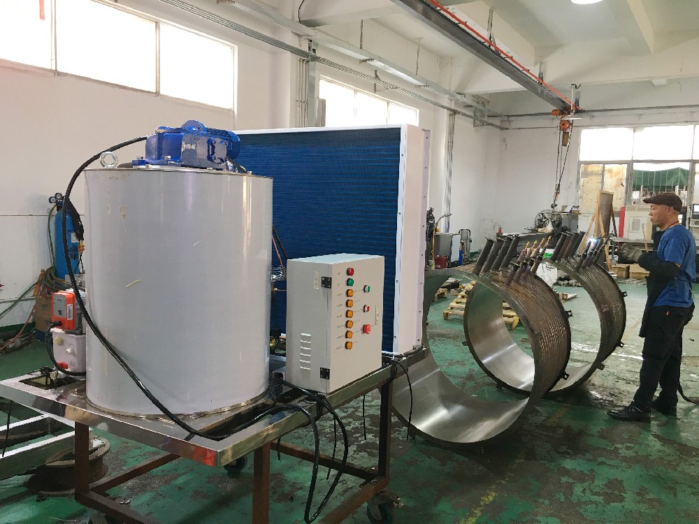 Test-run commercial flake ice machine today!