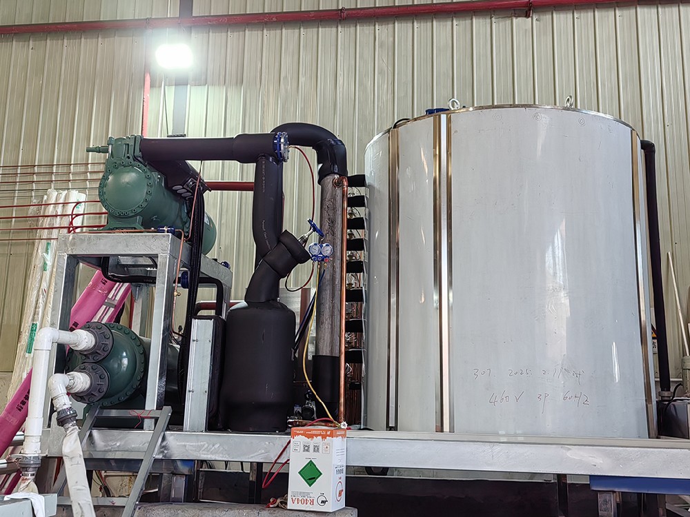 30Ton fresh water flake ice machine is ready to ship.